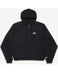 Balenciaga - 3B Sports Icon Zip-Up Hoodie - Lyst