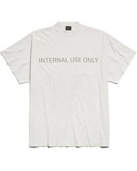 Balenciaga - Internal use only inside-out oversized t-shirt - Lyst