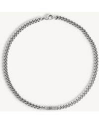Balenciaga - Bb Icon Thin Gourmette Necklace - Lyst