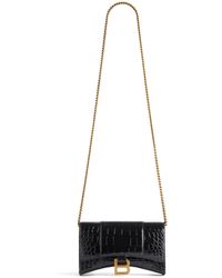 Balenciaga - Hourglass Brieftasche Mit Kette - Lyst