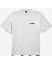 Balenciaga - Masking Tape Medium Fit T-Shirt - Lyst