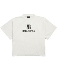 Balenciaga - Nano Bb Cropped T-Shirt - Lyst