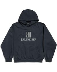 Balenciaga - Nano Bb Medium Fit Hoodie - Lyst