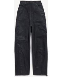 Balenciaga - High Waist Barrel Twisted Seam Pants - Lyst