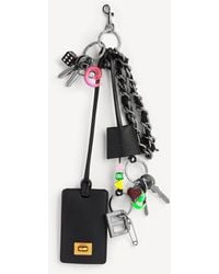 Balenciaga - Portachiavi Rodeo Con Targhetta E Charm - Lyst