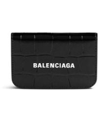 Balenciaga - Cash Mini Wallet Black - Lyst