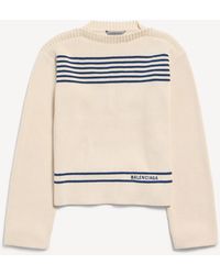 Balenciaga - Pullover Mit U-Boot-Ausschnitt - Lyst