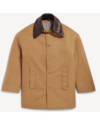 Balenciaga - Short Peacoat - Lyst