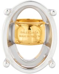 Balenciaga - Frame Oval Ring - Lyst