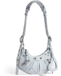 Balenciaga - Le Cagole Xs Shoulder Bag Denim With Rhinestones - Lyst