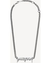 Balenciaga - Typo Metal Necklace - Lyst