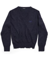 Balenciaga - Cashmere-Wool Inside Out Sweater - Lyst
