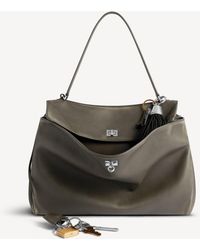 Balenciaga - Rodeo Large Handbag Used Effect With Charms - Lyst
