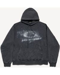 Balenciaga - Washed Crayon Loop Oversized Hoodie - Lyst