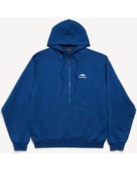 Balenciaga - 3B Sports Icon Half-Zip Hoodie - Lyst