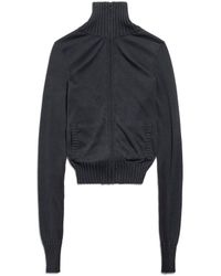 Balenciaga - Bb Paris Icon Knotted Fitted Zip-up Jacket - Lyst