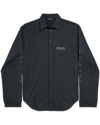 Balenciaga - Main Character Artwork Hemd Mit T-Shirt-Ärmeln - Lyst