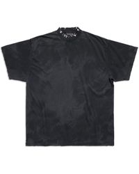 Balenciaga - Camiseta pierced oversize - Lyst