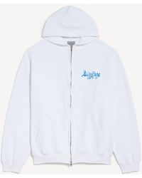 Balenciaga - Sketchy Zip-up Hoodie - Lyst