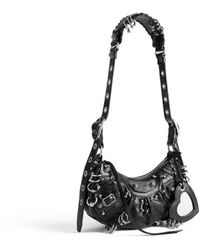 Balenciaga - Le Cagole Xs Shoulder Bag With Piercing Black - Lyst