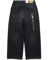 Balenciaga - Denim Size Sticker baggy Pants - Lyst