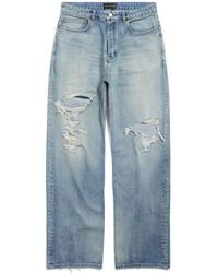 Balenciaga - Ripped Pants Medium Fit - Lyst