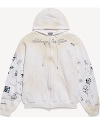 Balenciaga - Classic Ink Zip-up Hoodie - Lyst