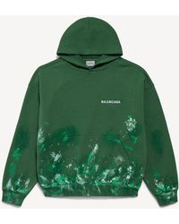 Balenciaga - Paint Splatter Medium Fit Hoodie - Lyst
