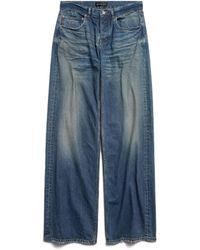 Balenciaga - Baggy Hose Mit Weitem Bein - Lyst