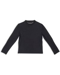 Balenciaga - Tab Fitted Long Sleeve T-shirt - Lyst