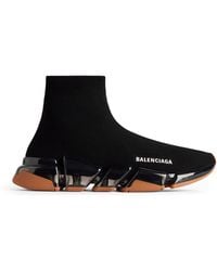 Balenciaga - Speed 2.0 Full Clear Sole Recycled Knit Sneaker - Lyst