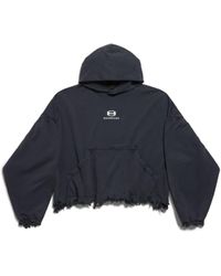 Balenciaga - Unity sports icon cropped hoodie oversized - Lyst