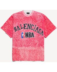 Balenciaga - Nba Collaboration Oversized T-Shirt - Lyst