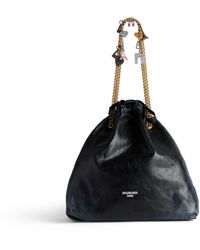 Balenciaga - Crush Medium Tote Bag Dirty Effect With Souvenirs - Lyst