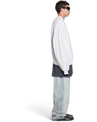 Balenciaga - Pierced Round Sweatshirt Oversized - Lyst