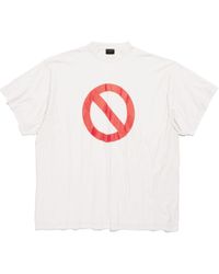Balenciaga - Music bfrnd series t-shirt inside-out oversize - Lyst