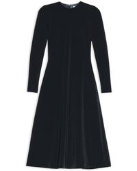 Balenciaga - A-line kleid mit rundhalsausschnitt - Lyst