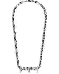 Balenciaga - Typo Metal Necklace - Lyst