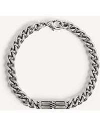 Balenciaga - Bb Icon Thin Gourmette Bracelet - Lyst