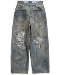 Balenciaga - Patched Pockets baggy Jeans - Lyst