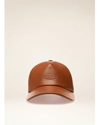 Bally Leather Cap - Brown