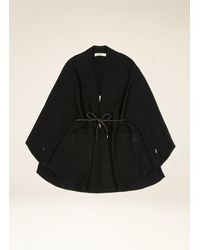 Bally Belted Cape With - Black