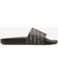 black lacoste sliders