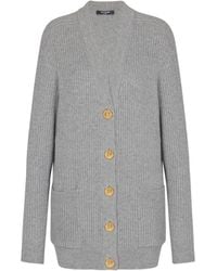 Balmain - Buttoned Cashmere Cardigan - Lyst
