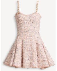 Balmain - Flared Tweed Dress - Lyst
