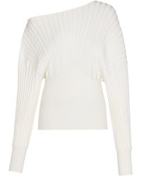 Balmain - Pullover Mit Aufgerolltem Effekt - Lyst