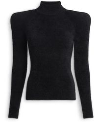 Balmain - Pull En Maille Fluffy Côtelée - Lyst