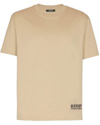 Balmain - Small Stamp Printed T-Shirt - Lyst
