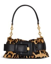 Balmain - Borsa Anthem Mini Stile “Pony” Leopardo - Lyst
