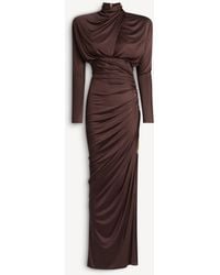 Balmain - Long Flowing Jersey Dress - Lyst